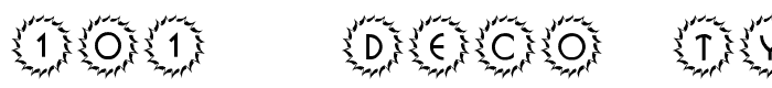 101! Deco Type 1 font